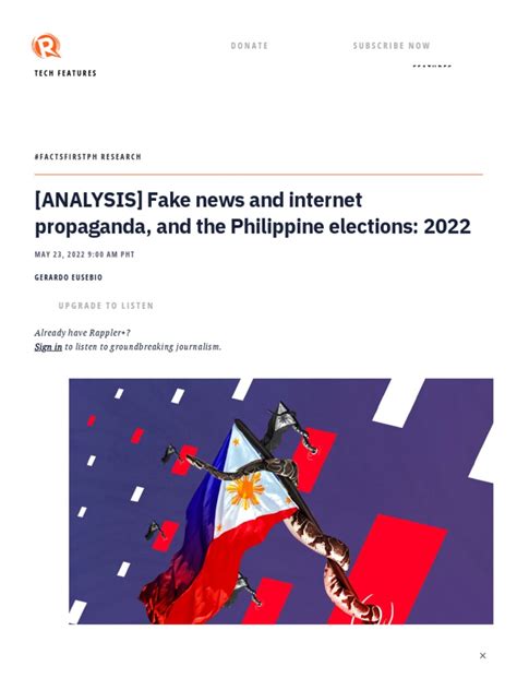 [ANALYSIS] Fake news, internet propaganda, and .